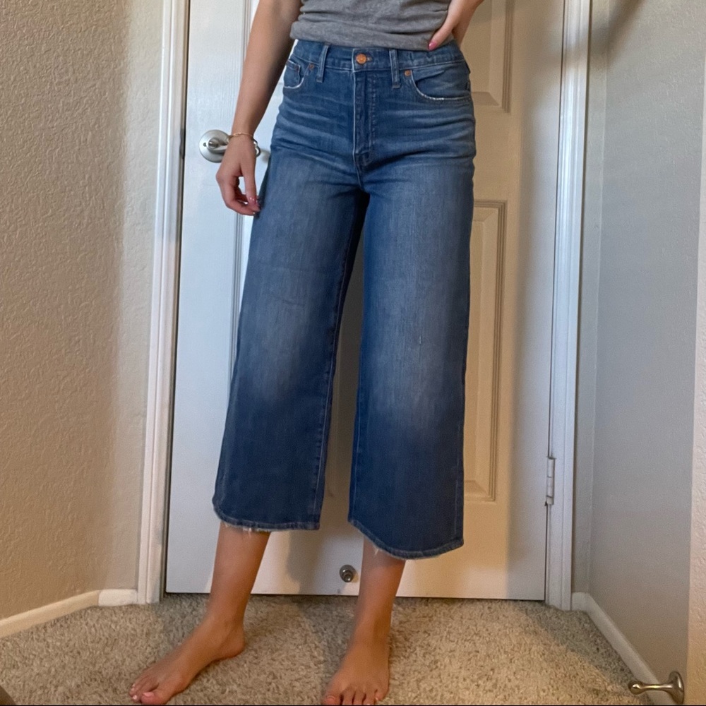 Madewell wide leg crop jeans